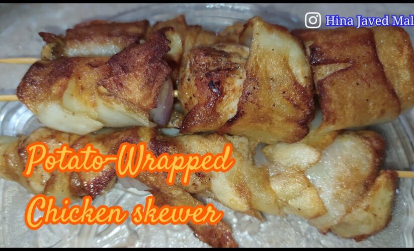 Potato Wrapped Chicken Skewer