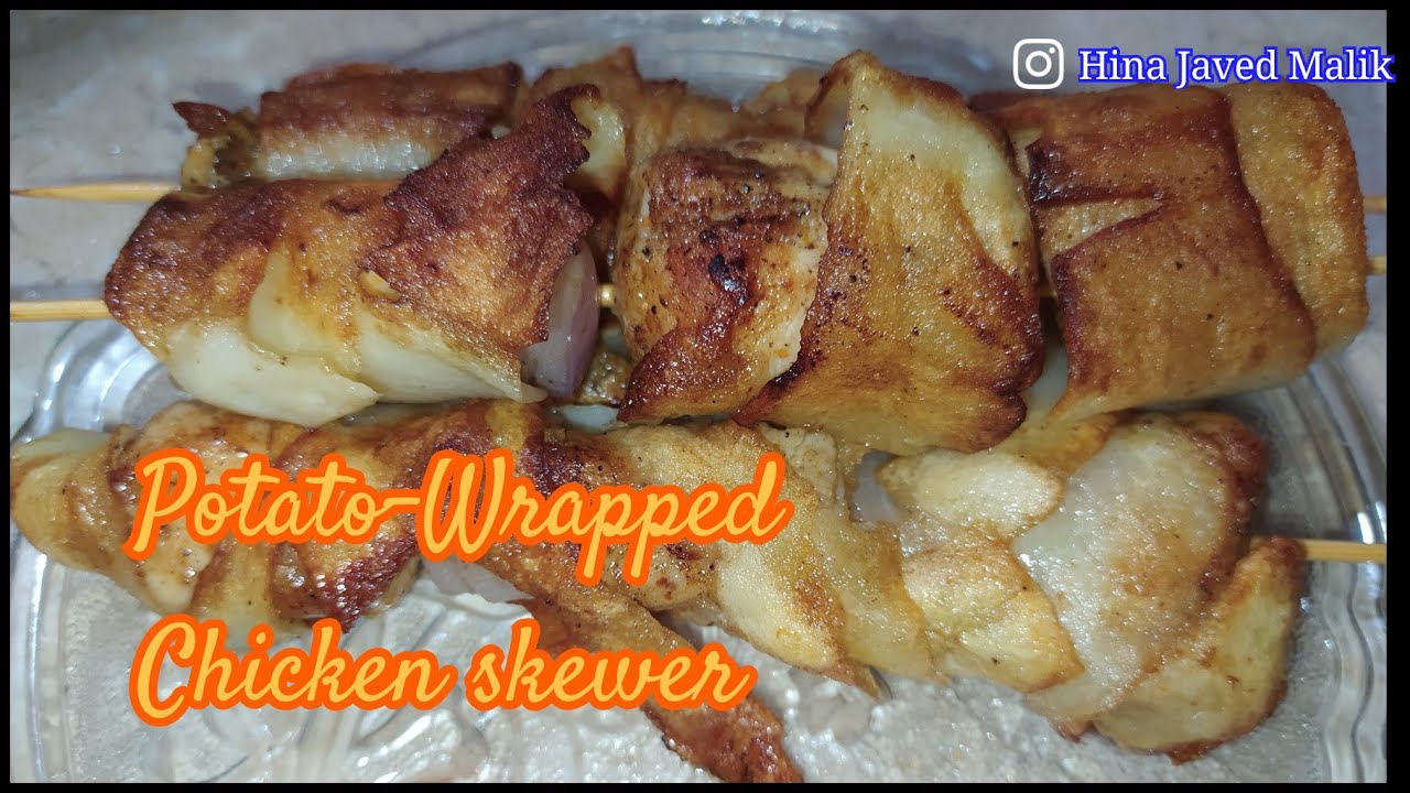 Potato Wrapped Chicken Skewer Recipe